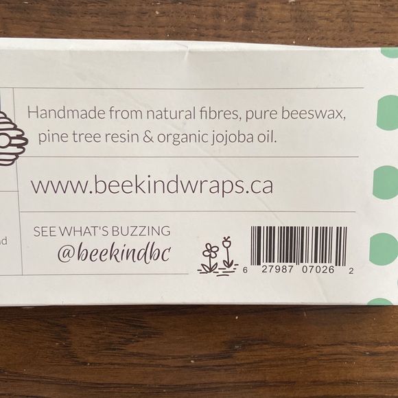Bee Kind Beeswax Food Wrap - Picture 5 of 6